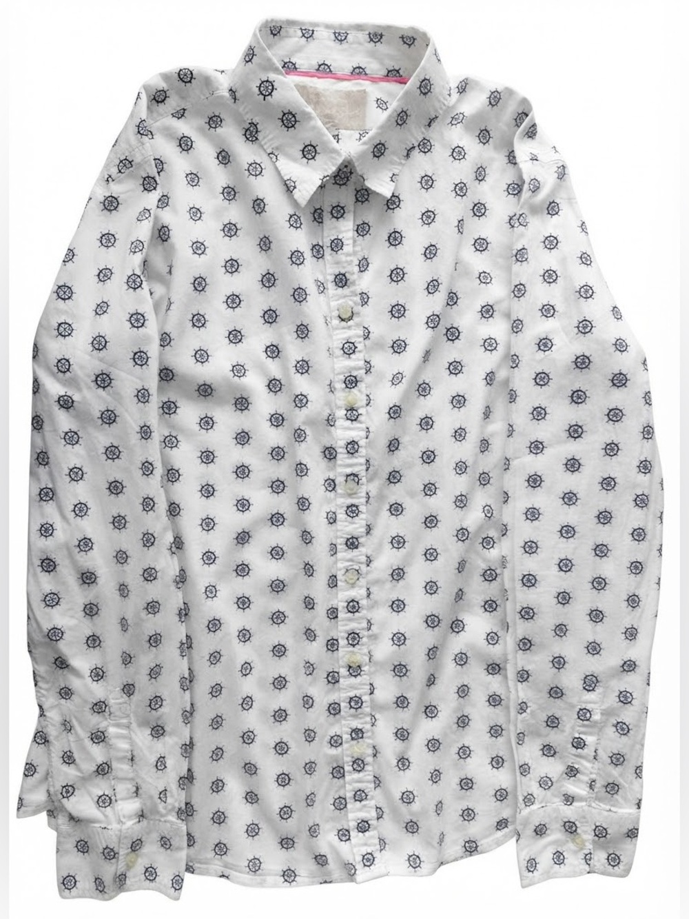Banana Republic women’s Soft-Wash Nautical Print Shirt.  Size L.